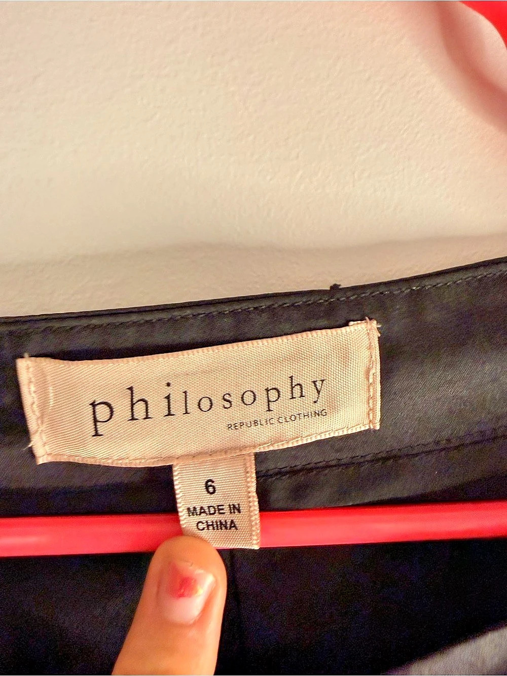 philosophy Black Lace Pants with Slits. - Picture 4 of 5